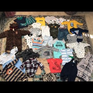 SOLD Lot of Baby Boy Clothes Size 0-3 Months